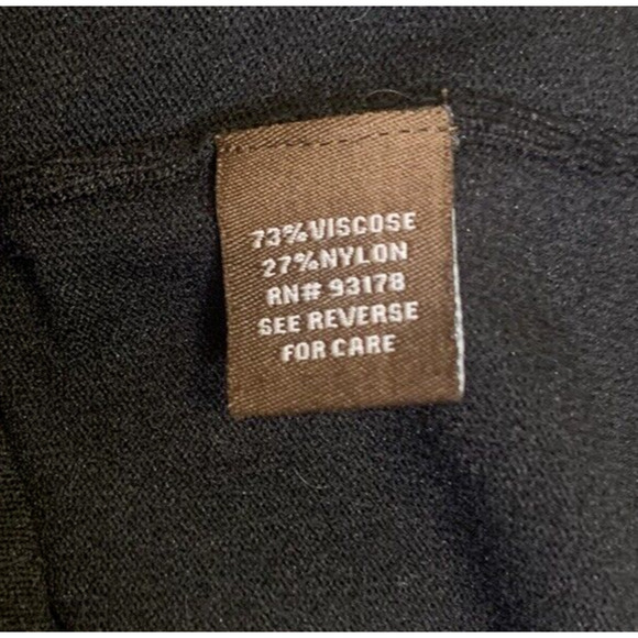 Adrienne Vittadini Sweater Womens Large Black Ruffled Neck 3/4 Sleeve Pullover - Picture 9 of 13